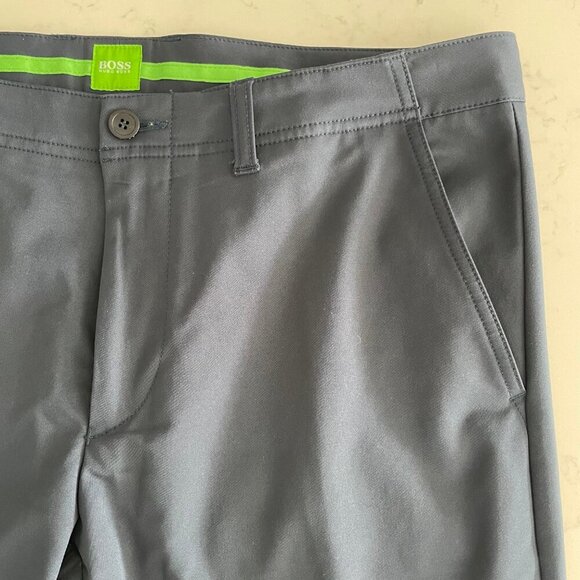 Hugo Boss Hakan5 Slim Fit Green Label 100% Poly Activewear Pants Navy Sz 36R - Picture 8 of 15